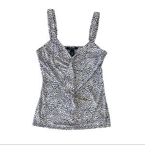 🤍🖤 WHBM Animal Print Tank Top